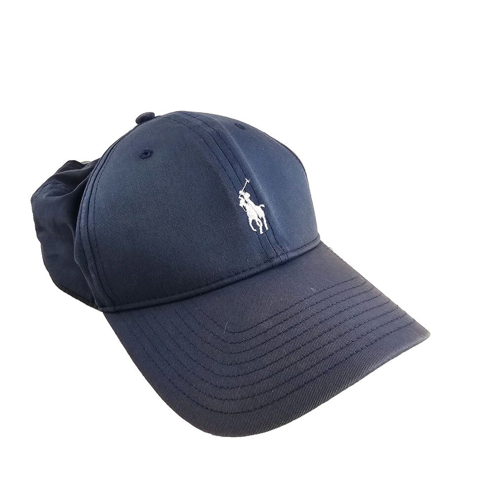 Polo Golf Ralph Lauren Hat Mens Navy Blue Pony Logo Adjustable Baseball Cap